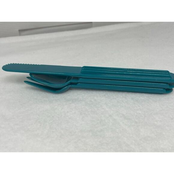 Vintage‎ Portable Utensils Travel Camping Backpacking Cutlery Set Stackable USA - Picture 2 of 5